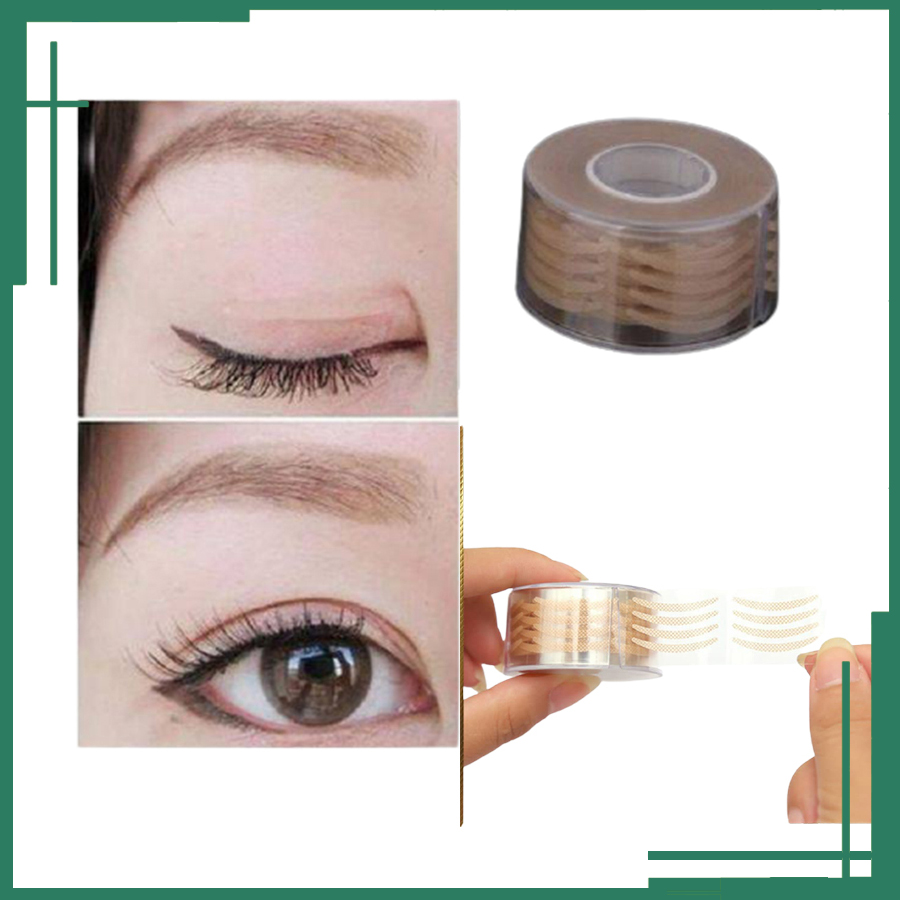 [HCM][Có kem sẵn] Dán kích mí cuộn 600 miếng ( 2 màu 4 loại ) - kích mí vân lưới