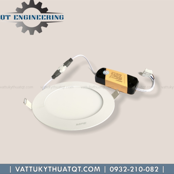 ĐÈN LED PANEL ÂM TRẦN TRÒN 9W MPE (RPL-9) | VATTUKYTHUATQT.COM
