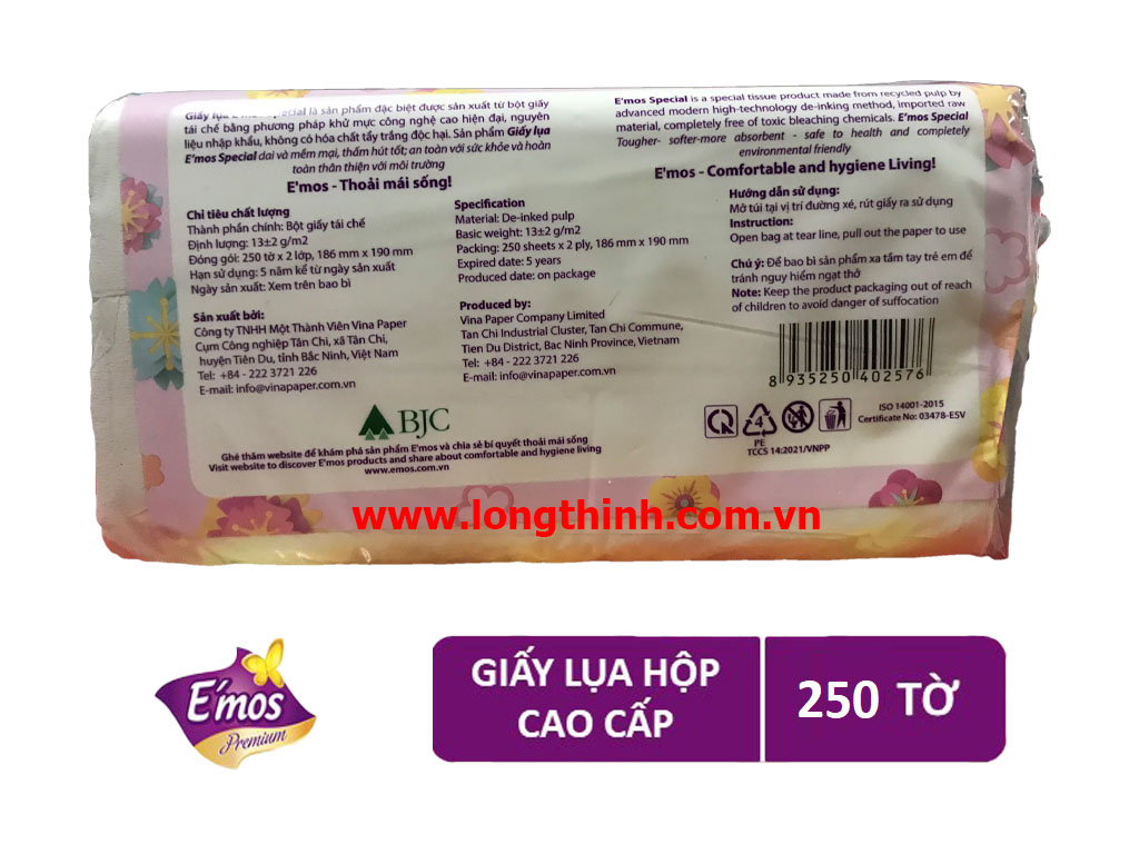 E'mos special facial tissue softpack