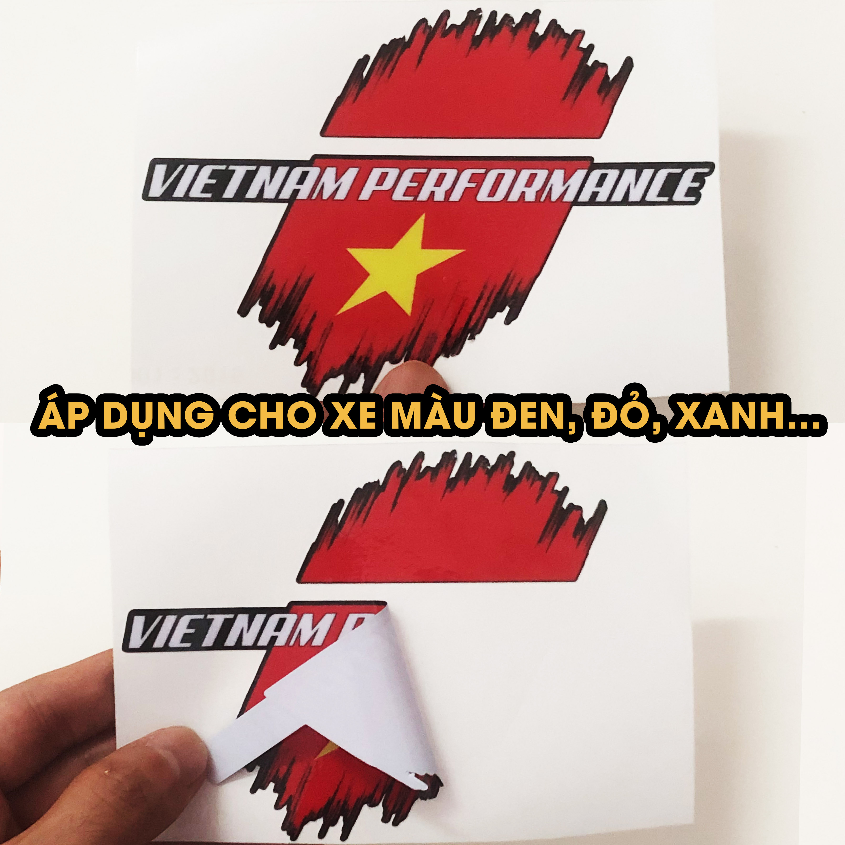 Tem Xe DVT Việt Nam Trang Trí Ô tô, Xe Máy, Xe Điện, Nón Bảo Hiểm | DVTVIETNAM | Chất Liệu Chống Nước, Bền Màu, Dán Đa Vị Trí - Azdecal