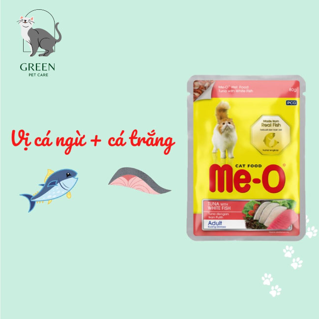 Pate Me-o cho mèo đủ vị - Gói 80gr