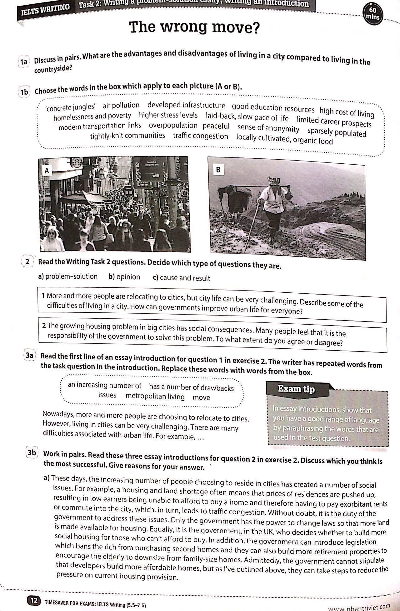 Sách Fahasa - Timesaver For Exams - IELTS Writing 5.5 - 7.5