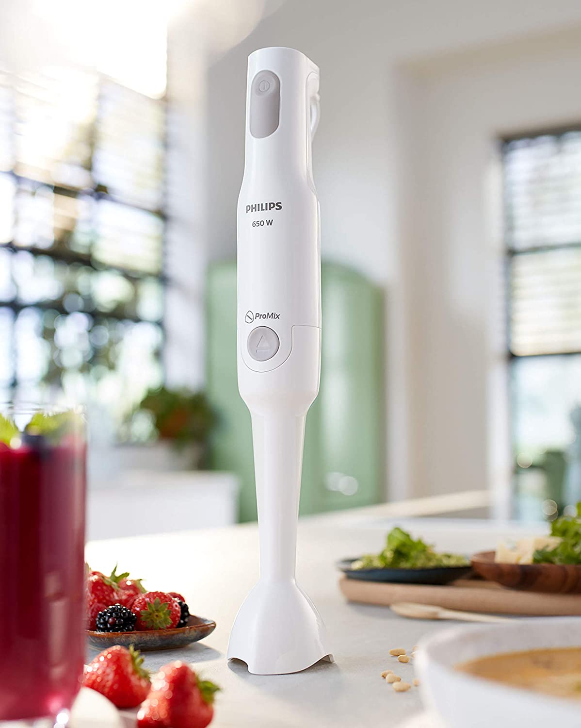 Máy xay cầm tay Philips HR1600 (Trắng) - Hàng nhập khẩu