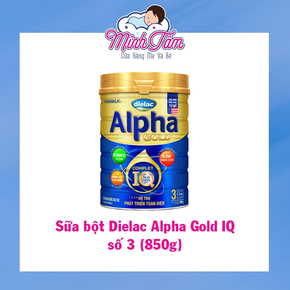 Sữa bột Dielac Alpha Gold IQ số 3 850g