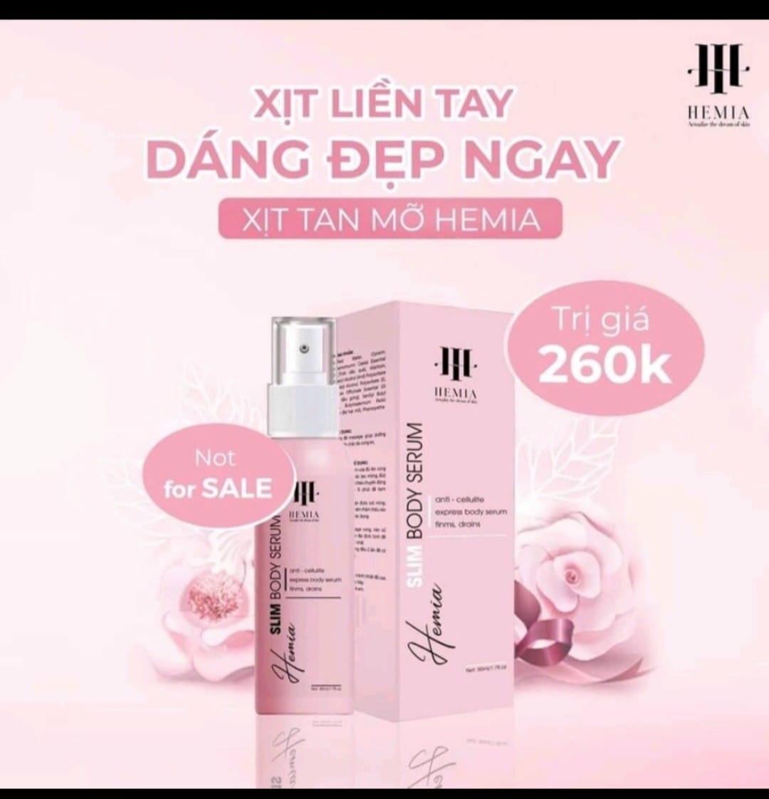 Kem Tan Mỡ Hemia Slim Body Spray