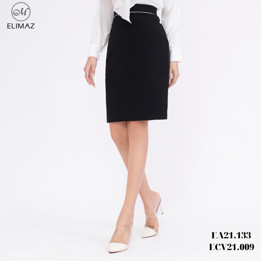 Chân váy nữ công sở Elimaz ôm phối viền ECV21.009