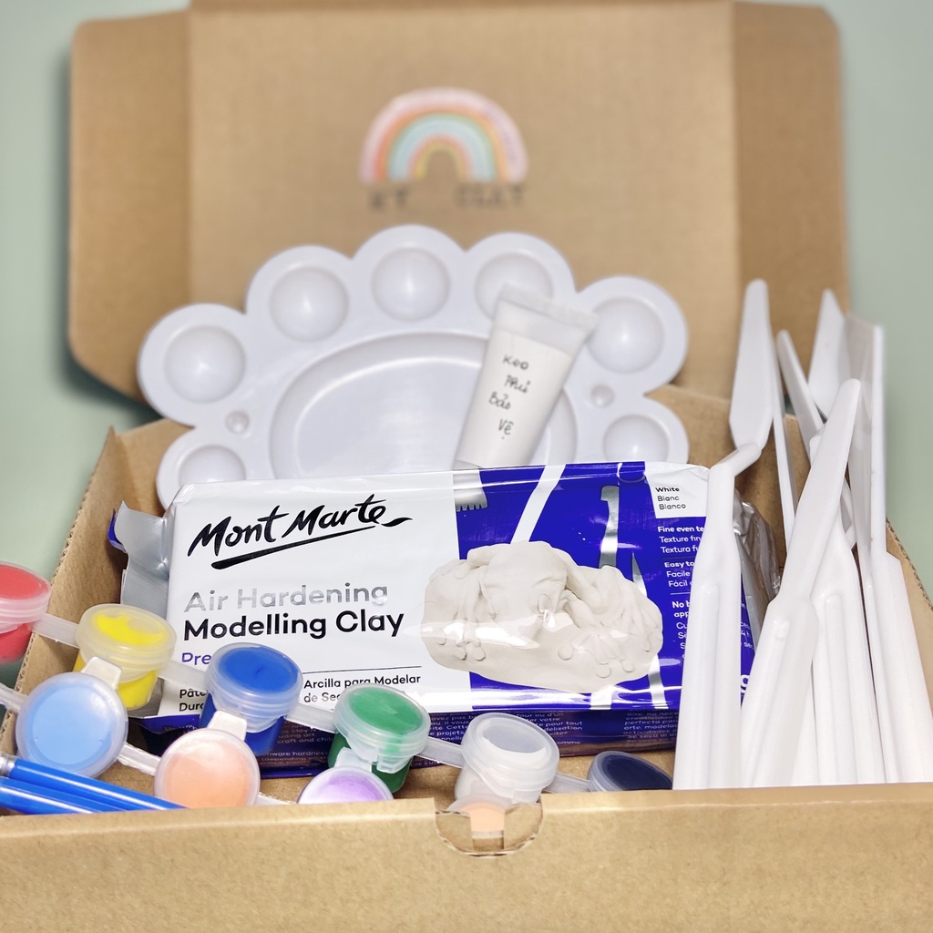 Bộ 6 dụng cụ điêu khắc đất sét tự khô, polymer clay, soft clay