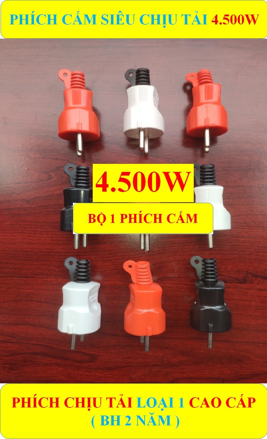 Phích cắm điện SIÊU TẢI cao cấp 4500W + BH 2 NĂM ( bộ 1 sản phẩm )