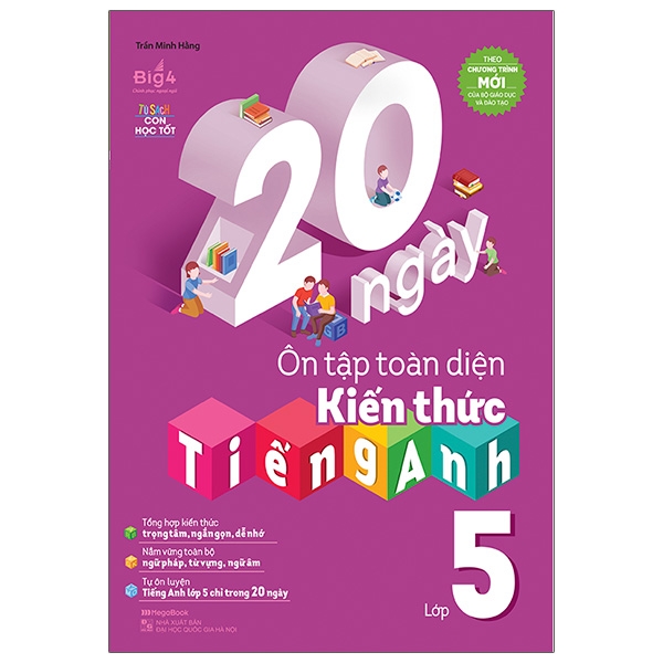 Fahasa - 20 Ngày Ôn Tập Toàn Diện Kiến Thức Tiếng Anh Lớp 5