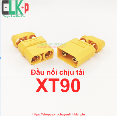 Jack Amass XT90 mạ Vàng nối nguồn điện cho thiết bị điện công suất lớn XT90 Quad Drone RC