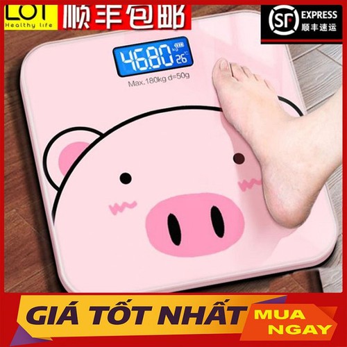 -Cân điện tử hình con lợn dễ thương