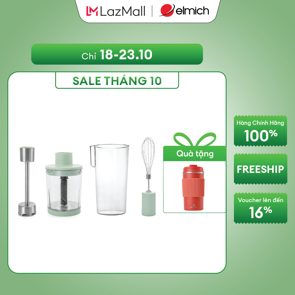 (Chỉ 25-29.10)Máy xay sinh tố cầm tay Elmich…