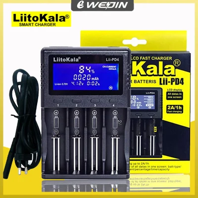 [Fullbox đầy đủ] Bộ Sạc Pin Cục LiitoKala Lii PD4 (100-240V) - Sạc LiitoKala Lii-PD4, sạc thông minh và đo dung lượng pin AA 18650 26650 21700