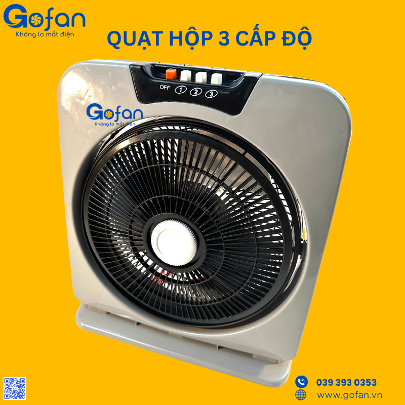 [HCM]Quạt hộp 12v kẹp bình ắc quy