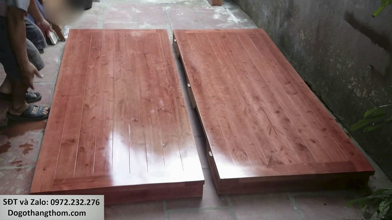 Phản hộp gỗ tự nhiên