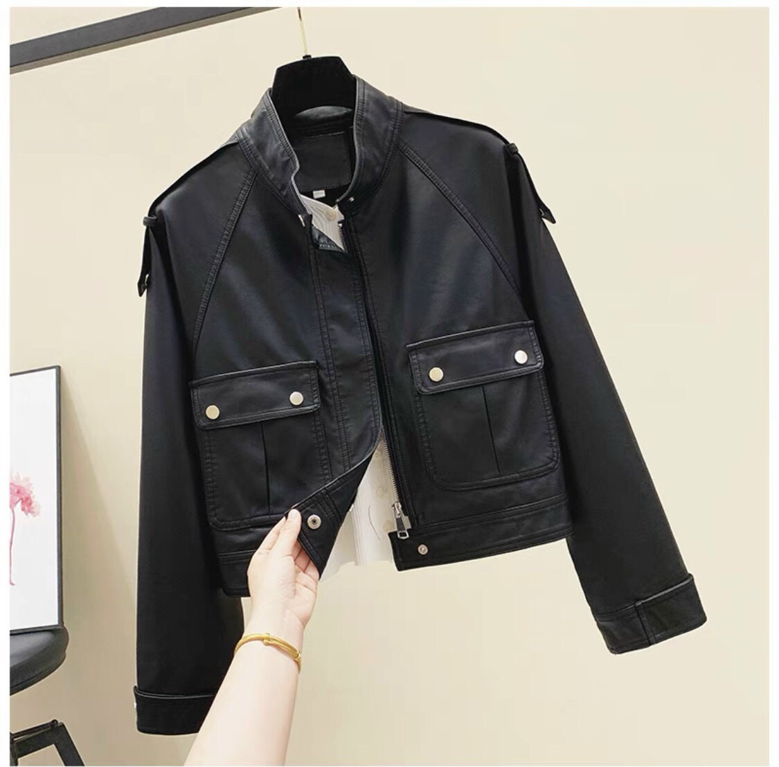 Áo khoác kaki nữ túi hộp phong cách tinh tế sang trọng cho các chị em HK FASHION