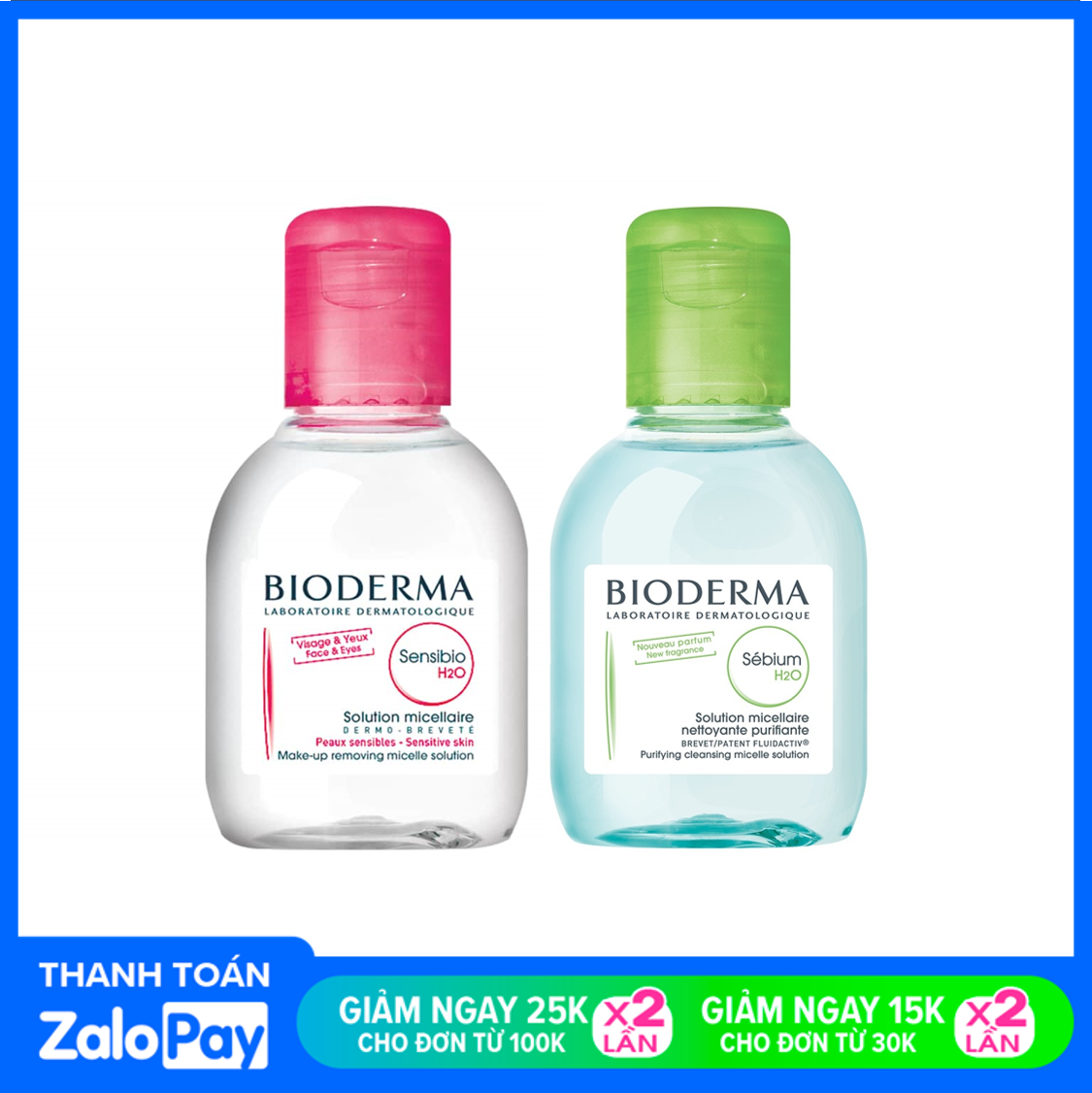 [HCM]Nước tẩy trang BIODERMA Micellar Water 100ml - PHÁP