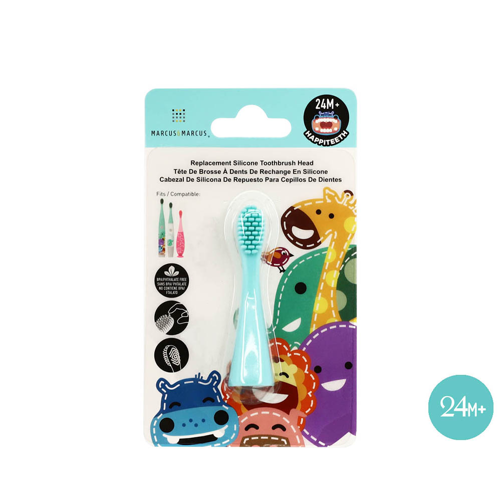 Đầu Bàn Chải Silicon Thay Thế Cho Bé Marcus & Marcus - Xanh Dương