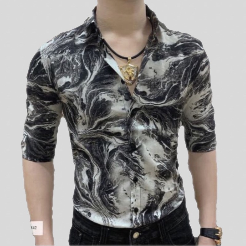 ÁO SƠ MI IN VÂN NƯỚC XÁM SIÊU HÓT MẪU MỚI TRẺ TRUNG NĂNG ĐỘNG PHÙ HOP VỚI GIỚI TRẺ