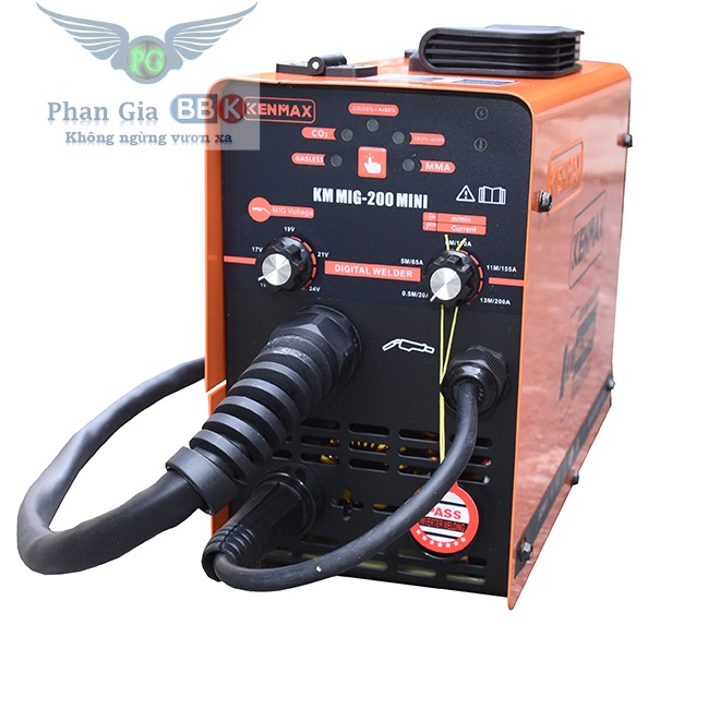 Máy Hàn MIG + Que KENMAX MIG-200 Mini [Chính Hãng] + 1 Cuộn Dây Hàn 1Kg