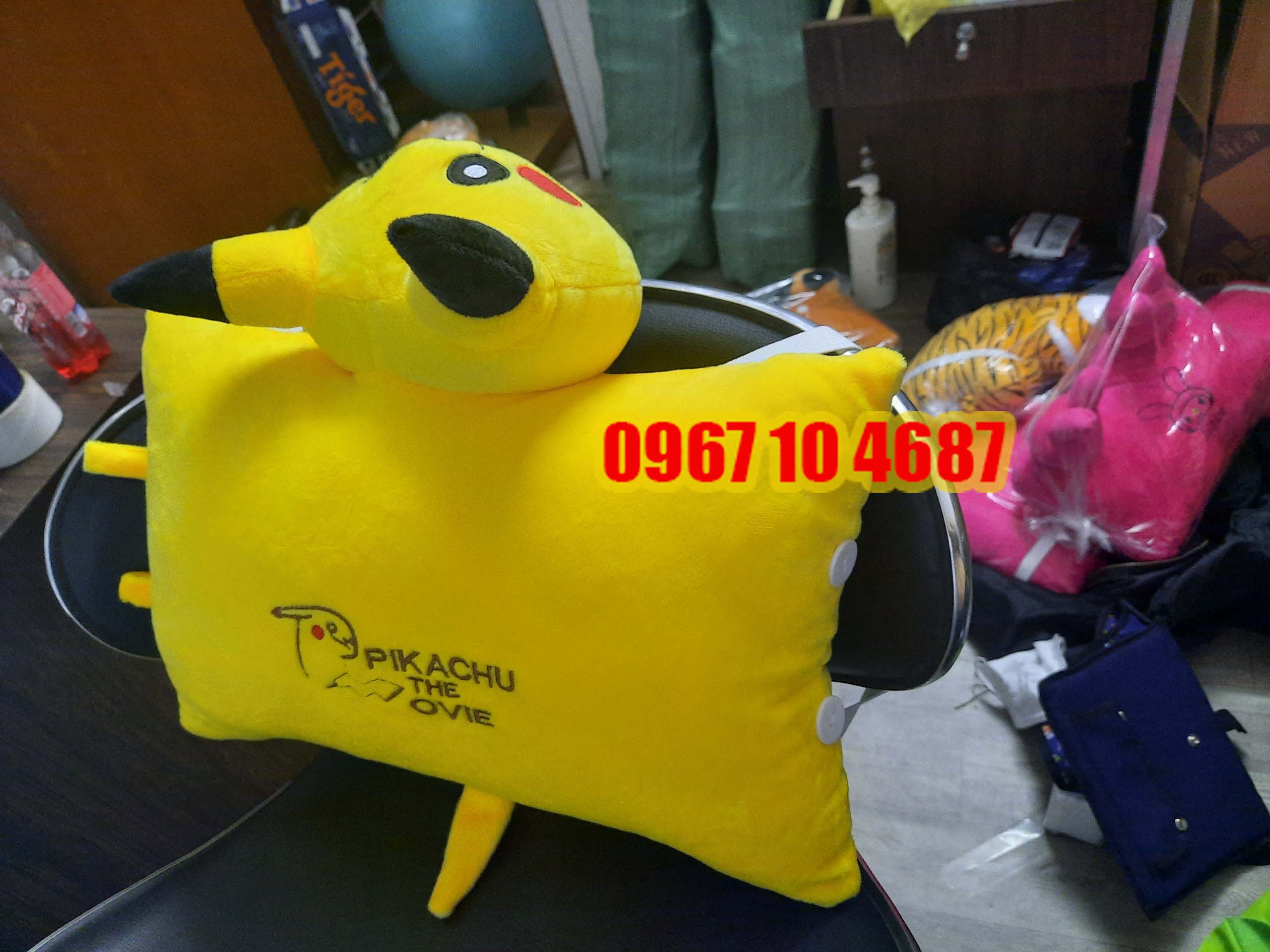 [HCM]Gối đi xe máy 1 đầu cho bé - ẾCH XANH