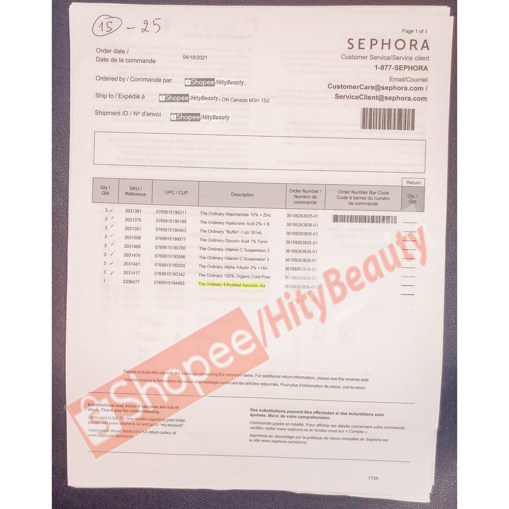 HCM - Serum sáng da Ethylated Ascorbic Acid 15% Solution – The Ordinary - Hity Beauty