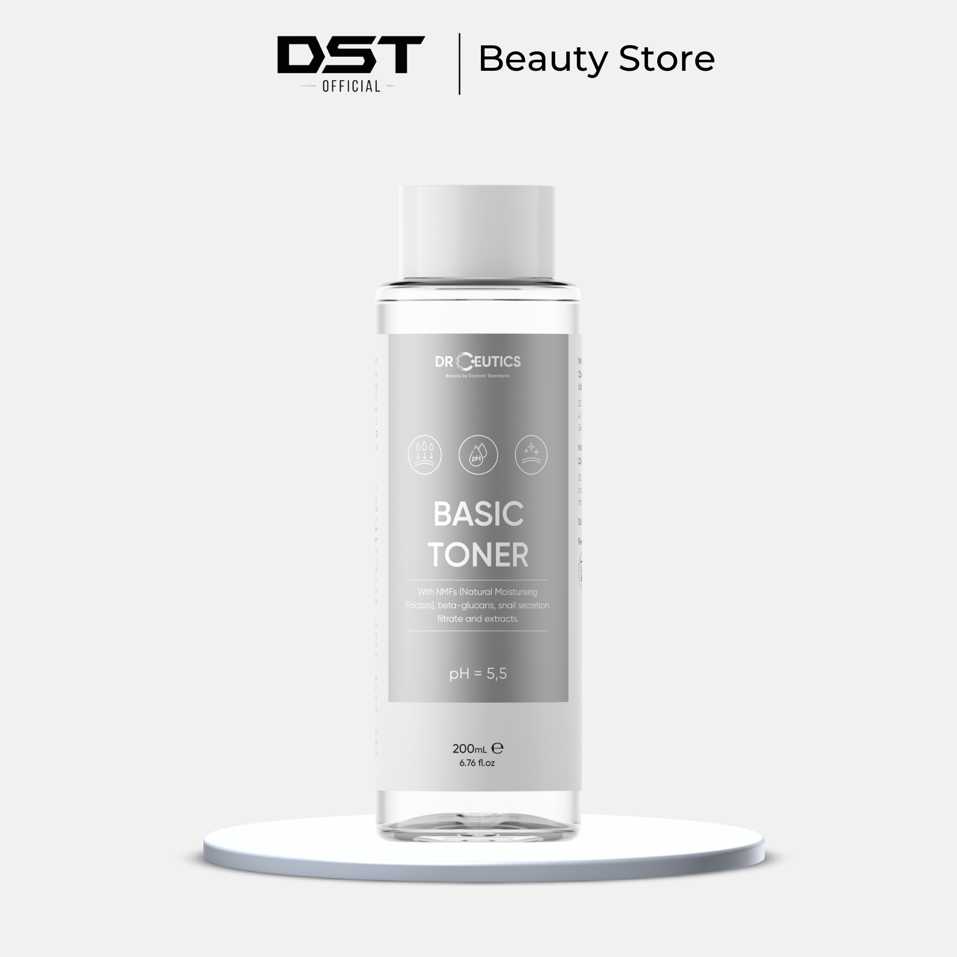 DRCEUTICS Basic Toner Cấp Ẩm Cho Da Dầu (200ml)