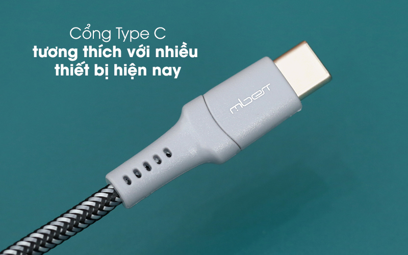 Cáp Type C 1m Mbest DS462G-WB Xám ( Likenew )
