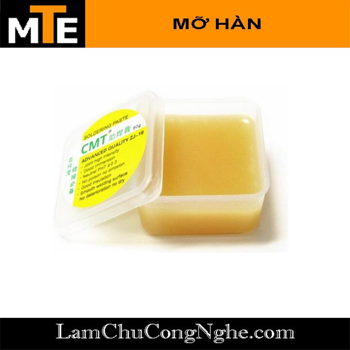 Hộp mỡ hàn thiếc CMT 80g SOLDERING PASTE hỗ trợ hàn chip, khò tháo chip ...