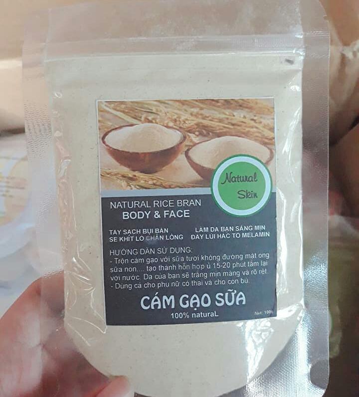 100 gram cám gạo sữa nguyên chất