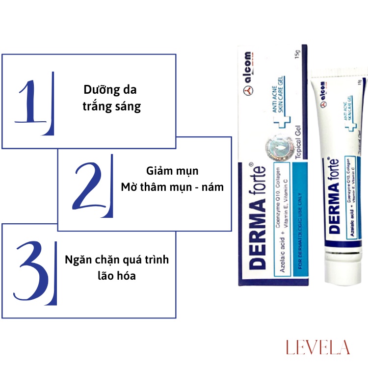 [GIẢM 5% ĐƠN 129K]Gel MỤN Derma-Forte