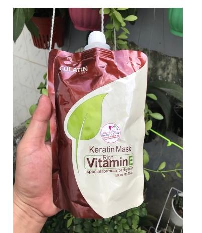 [HCM]Hấp Túi Colatin Vitamin E – Keratin Mask 500ml