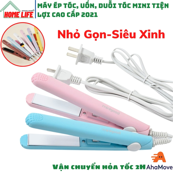 Máy Ép Tóc Mini, Máy Uốn Tóc Mini Nhỏ Gọn Cực Xinh Siêu Tiện Lợi Dễ Dàng Mang Đi Du Lịch