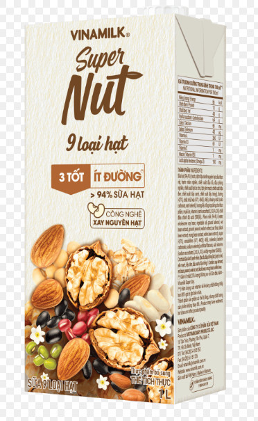 Thùng 12 hộp sữa 9 loại hạt vinamilk super nut loại hộp 1l