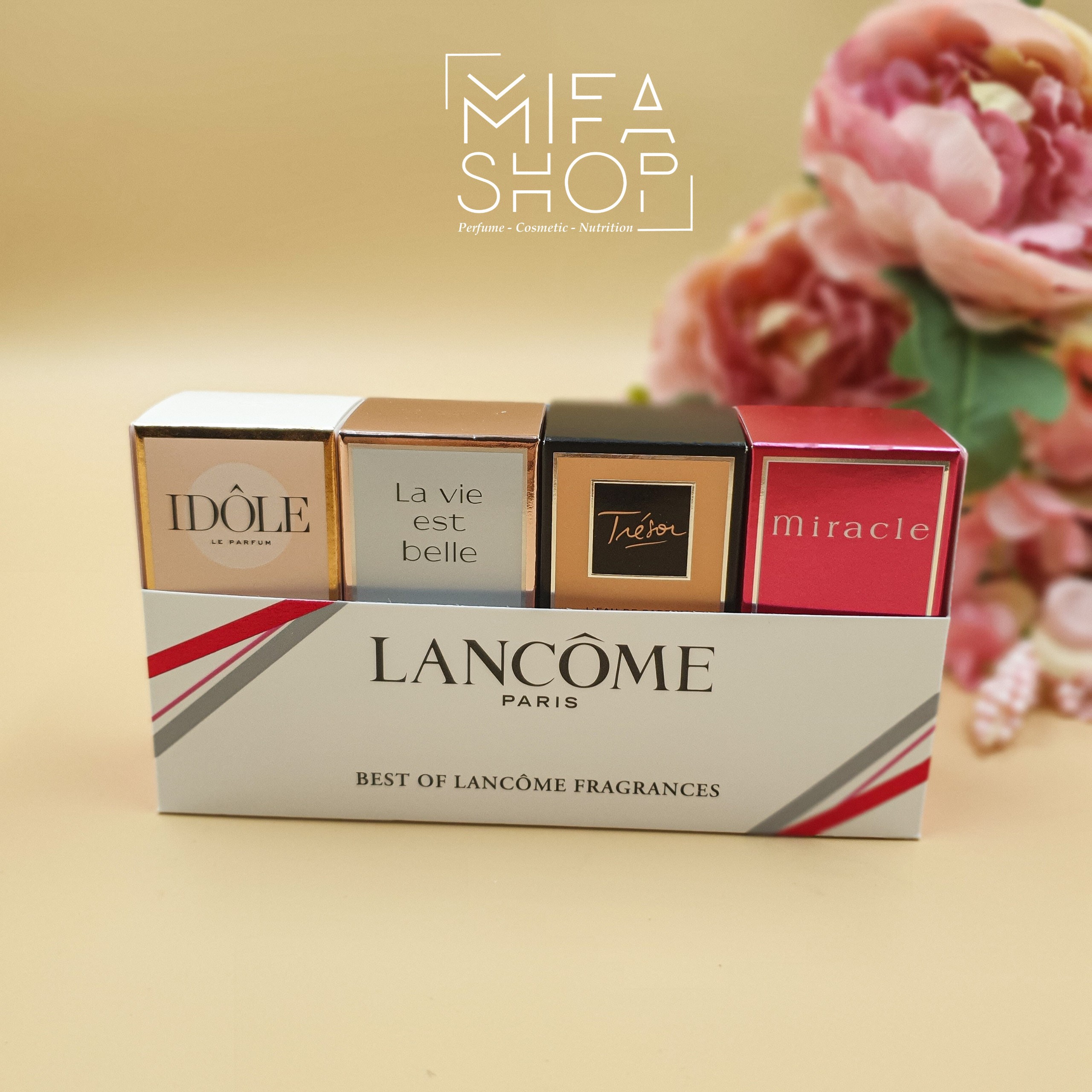 Bộ Nước Hoa Lancome 4 Chai ( The Best Of Lancome Fragrances ) - Chính Hãng