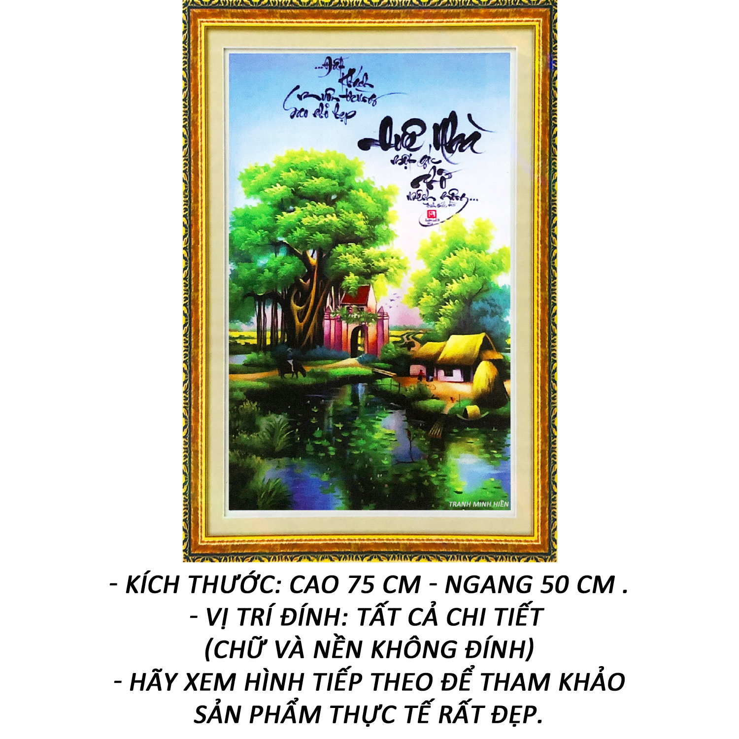 Tranh đính đá 5D - Gia Hòa Vạn Sự Hưng 08 - Tranh Mỹ Thuật Minh Hiền