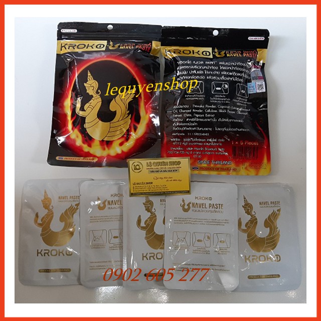 [Hiệu Qủa 100%] Combo 5 Miếng Dán Tan Mỡ KROKO Thái Lan