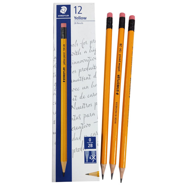Bút chì 2B Có Gôm Staedtler 134 Hộp 12 Bút