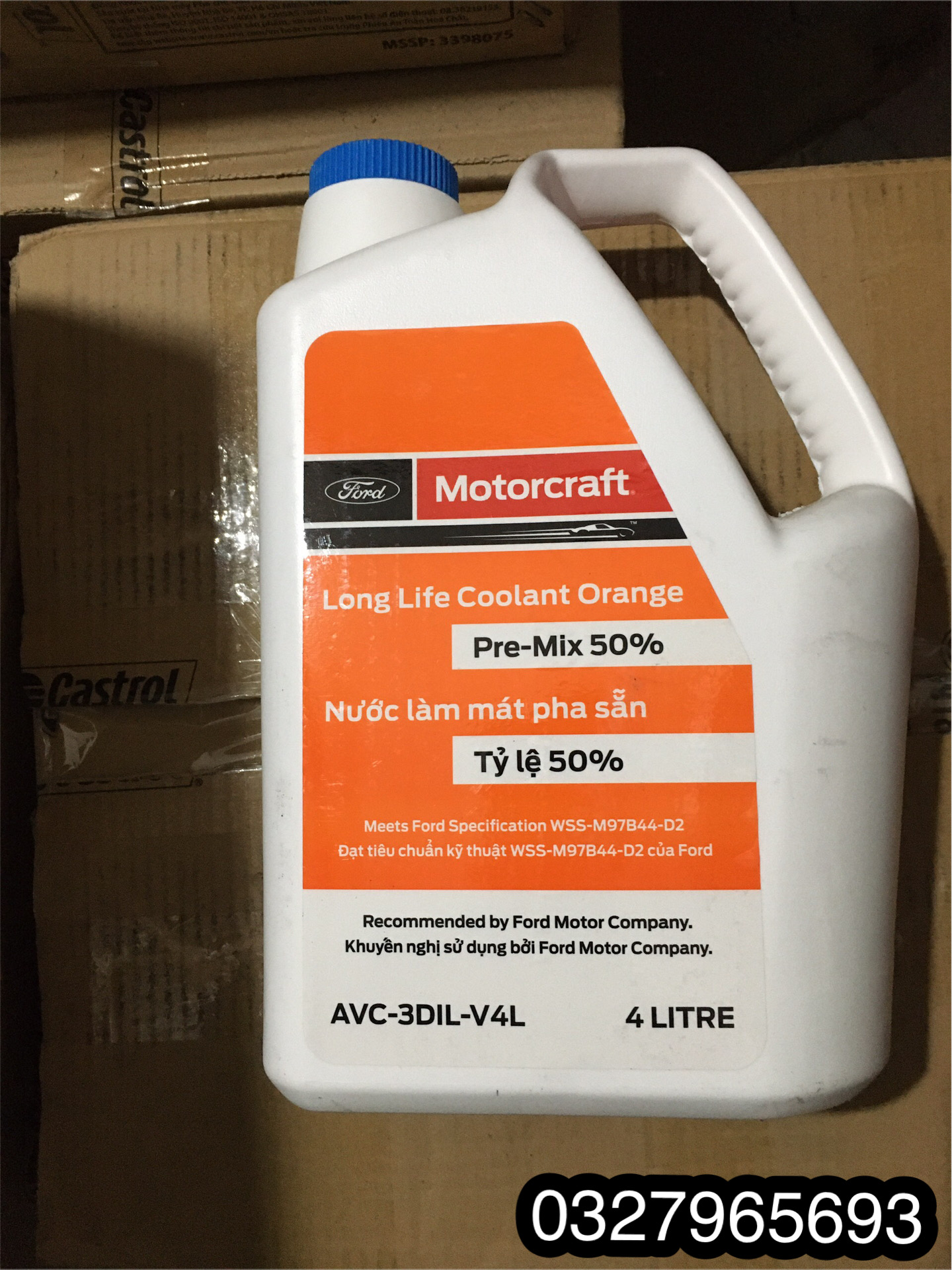 Nước làm mát màu đỏ các dòng xe Ford-Motorcraft