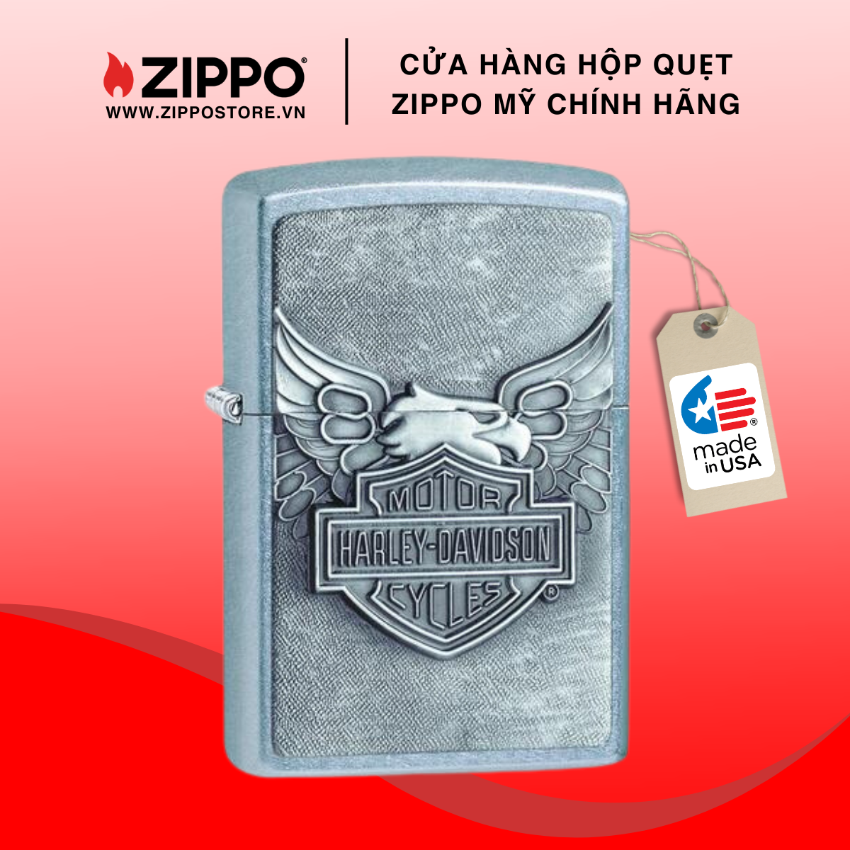 Hộp quẹt zippo harley-davidson® 20230