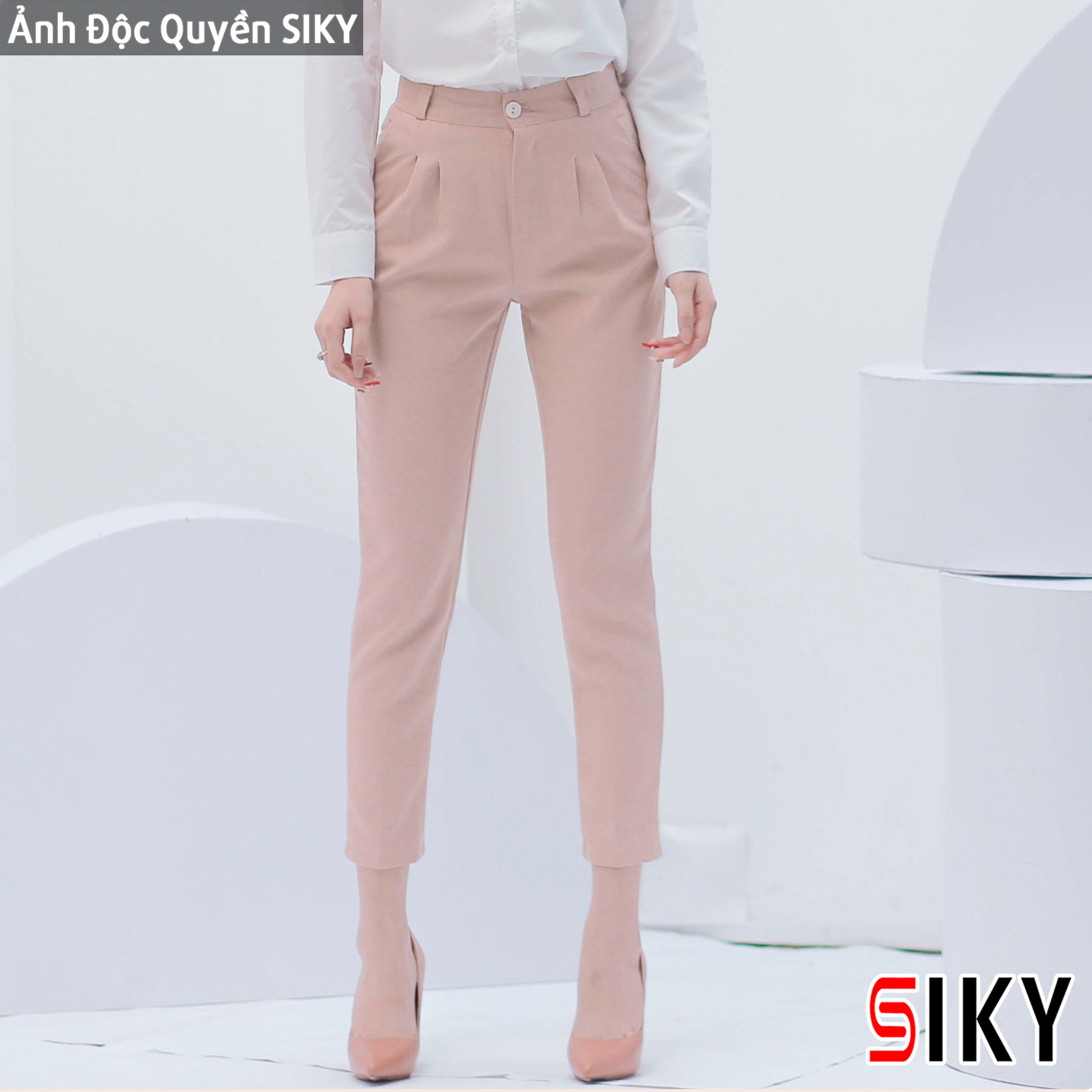Quần baggy nữ vải công sở - Siky - Q05