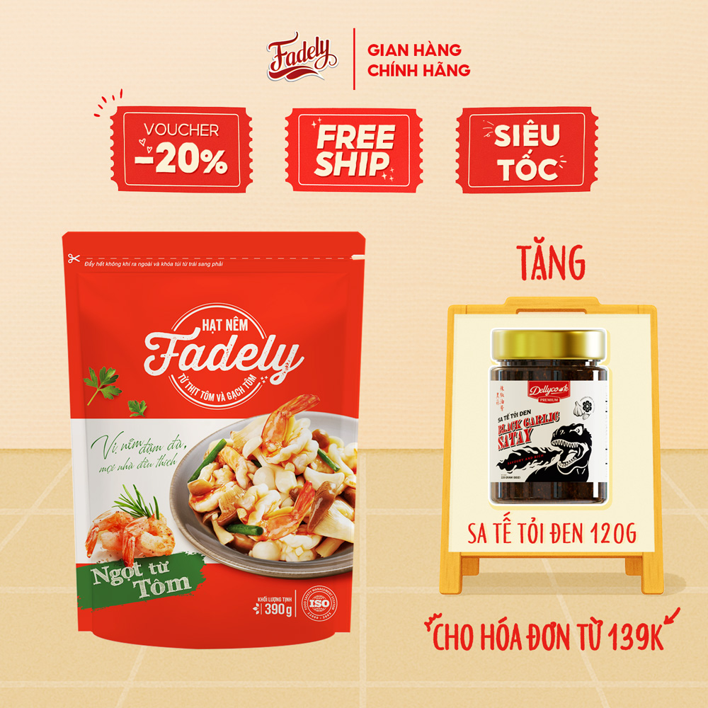 Fadely Seasoning Granules from Shrimp and Prawn (390g)