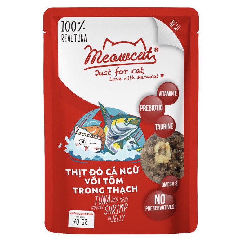 [Hoàn Tiền 10%] [48 gói] Pate Meowcat - Pate dinh dưỡng cho mèo