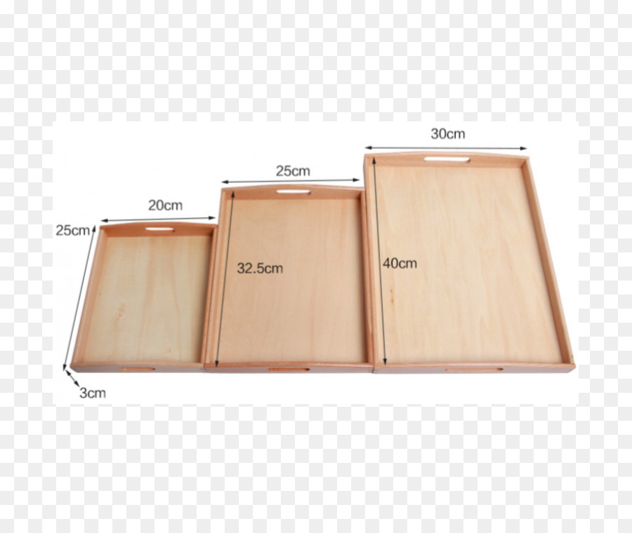 Combo 3 Khay gỗ đa năng chữ nhật