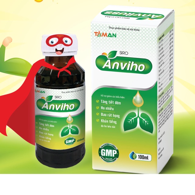 Siro ho cho bé ANVIHO - 100ml