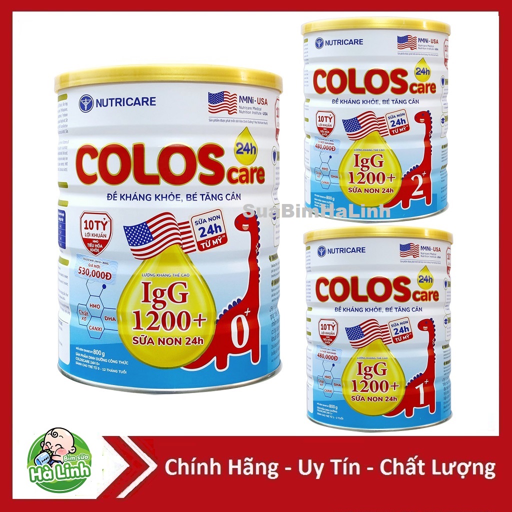Sữa bột Coloscare 0+ 1+ 2+ 800g (HSD MỚI NHẤT)