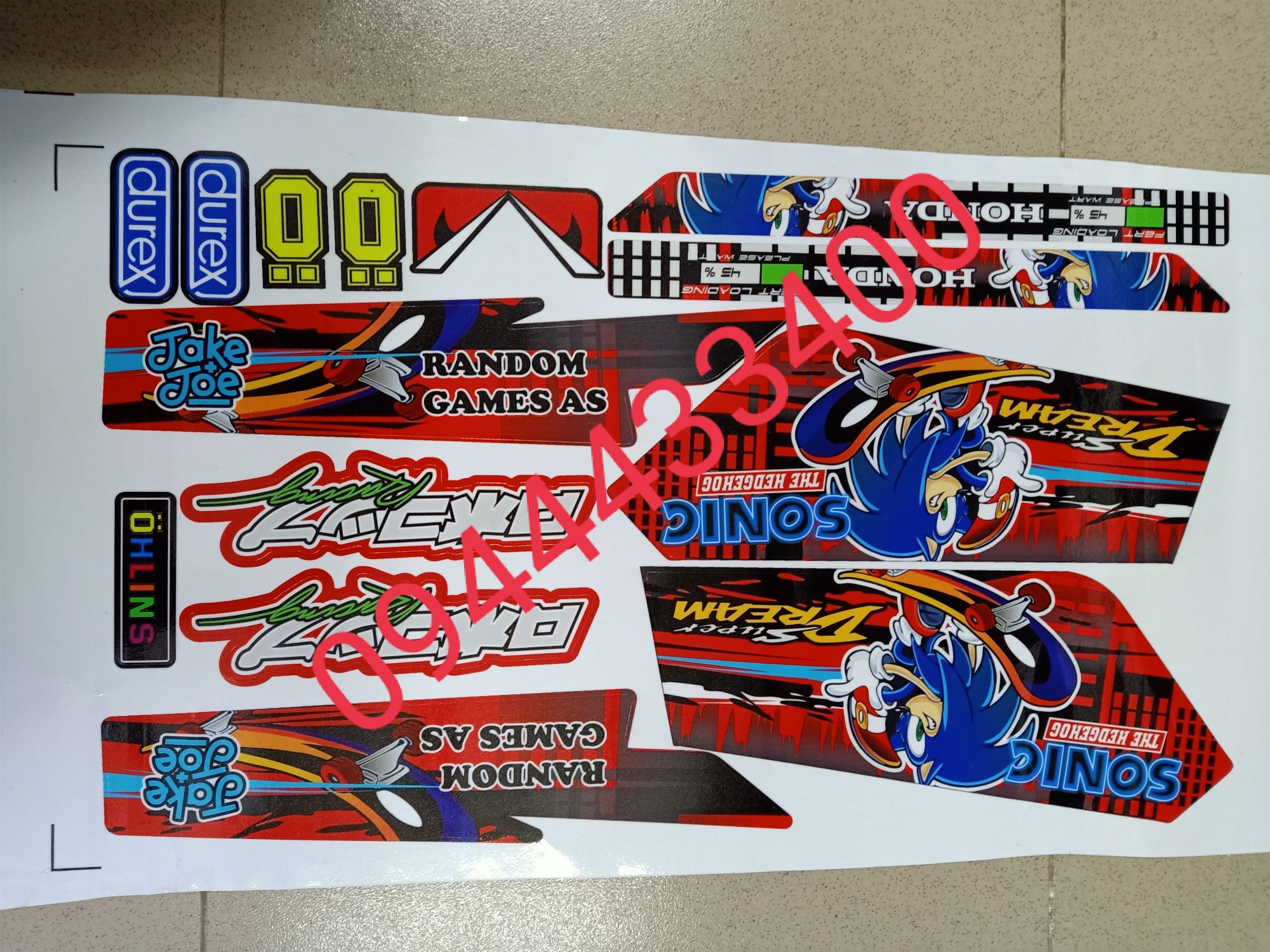 Tem rời dream sonic đỏ
