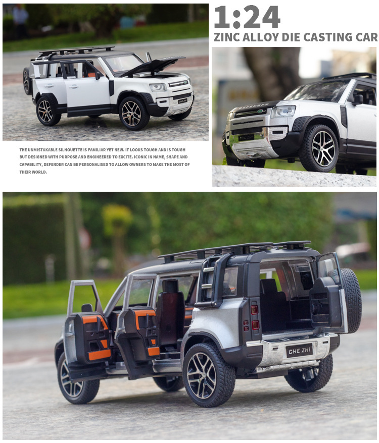 Mô hình xe Land Rover Defender, tỉ lệ 1/24 ( xe có sẵn )