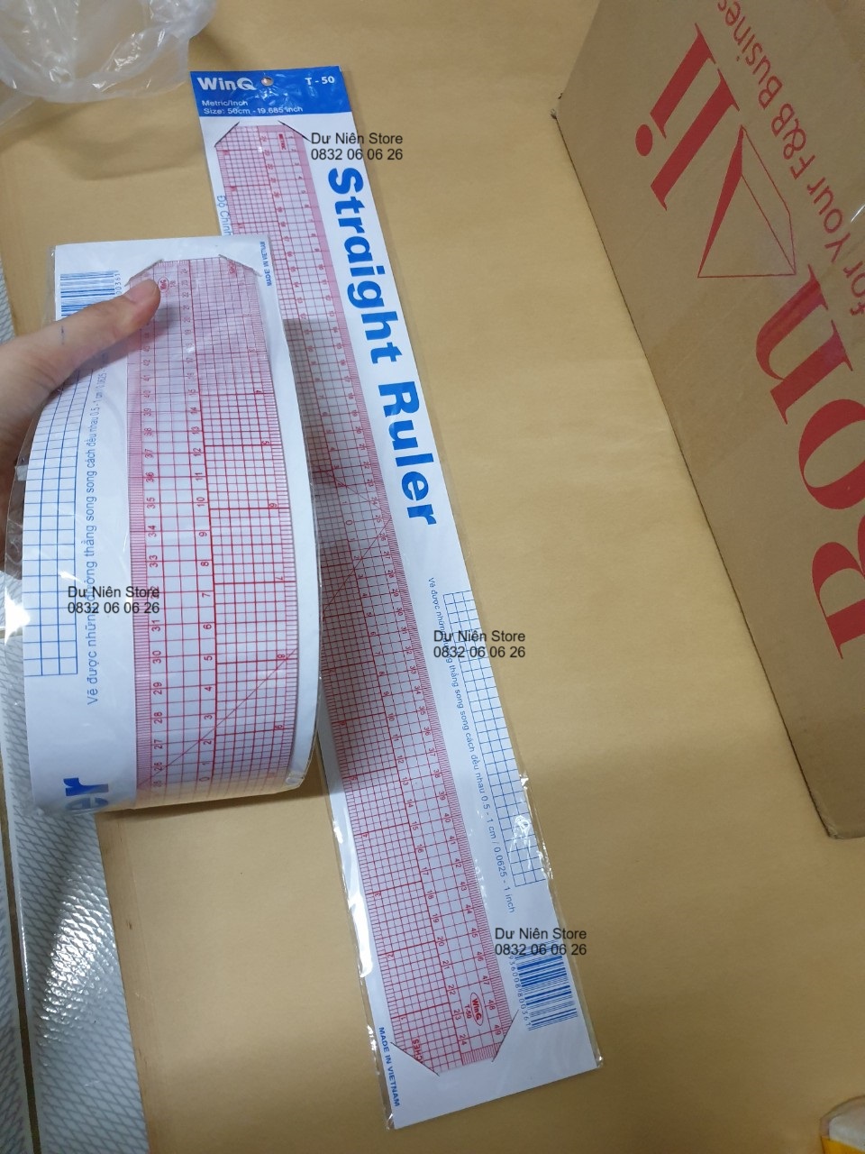 Winq T-50 50cm Straight Ruler.
