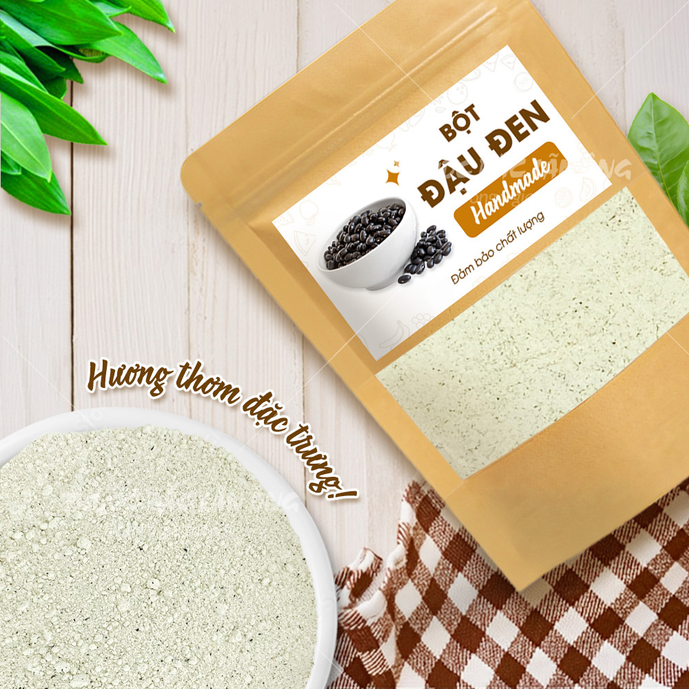 Bột đậu đen 100g, bột đỗ đen rang thơm, nghiền mịn, giúp thanh nhiệt, mát gan, hỗ trợ giảm cân